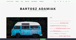 Desktop Screenshot of bartoszadamiak.com