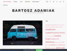 Tablet Screenshot of bartoszadamiak.com